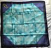 CARTIER SILK TEAL BLUE SCARVE MADE IN ITALY