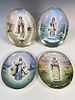 4 BRADFORD EXCHANGE VISIONS OF OUR LADY PLATES