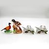4pc Vintage Decorative Bird Figurines Set