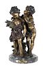 MOREAU Bronze of Two Children