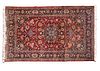 Persian Kashan Semi Antique Hand Knotted Rug