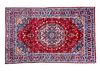 Kashan Hand Knotted Wool Rug