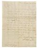 Washington, George (1732-1799) Letter Signed, Granting a Leave of Absence, Newburgh, New York, 11 November 1782.