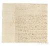 Washington, Martha (1731-1802) Autograph Letter Signed, Philadelphia, 18 October 1794.