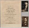 Musicians and Performers, Three Pieces Signed by Enrico Caruso (1873-1921), Luisa Tetrazzini (1871-1940) and Charles-Valentin