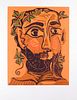 Pablo Picasso:  Bearded Man with Crown of Leaves