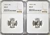 (2) 1952S ROOSEVELT DIMES NGC MS67