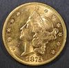 1875-S GOLD $20 LIBERTY  CH BU