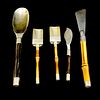 Sterling Silver and Bamboo Handle Tableware