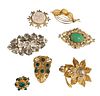Collection Vintage Rhinestone Brooches