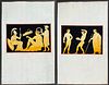 Hamilton - 4 Engravings of Paintings from a Grecian Vase