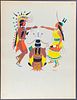 Kiowa Indian Art - Mopope, Wedding Ceremony (Pochoir of Native American Life). 20