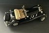 BURAGO BLACK 10 INCH ROADSTER VEHICLE 1936 MADE IN ITALY 