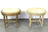 2 Louis the XVl Style Marbletop Side Tables
