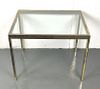Contemporary Gold Tone Side Table