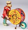 Marx lithographed tin wind-up Drummer boy