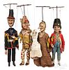 Punch & Judy five piece rod marionette puppets