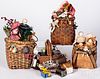 Peddlers baskets filled with numerous miniatures