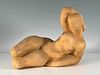 Waylande Gregory Cast Ceramic Sculpture, Reclining Nude