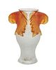 A Lalique "Macaw" crystal vase
