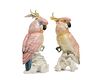 A pair of Karl Ens porcelain cockatoo figures