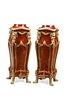 A pair of French Louis XV-style pedestals