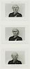 Duane Michals (American, b. 1932) "Portrait of Andy Warhol" (Triptych)