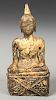 Antique Gilded Bronze Buddha, Laos