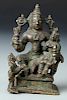 18th C. Indian Bronze Hindu Figural Group