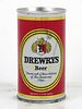 1969 Drewrys Beer 12oz Tab Top Can T59-12.3 Chicago, Illinois