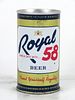 1964 Royal 58 Beer 12oz Tab Top Can T116-24z Duluth, Minnesota