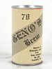 1978 Geno's Brew 12oz Tab Top Can Unpictured. , 