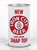 1963 Iron City Beer 12oz Tab Top Can T78-29z Pittsburgh, Pennsylvania