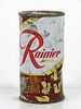1956 Rainier Jubilee Beer 11oz Flat Top Can Spokane, Washington