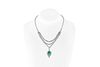 Diamond Emerald Drop Necklace