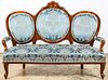 Continental Louis XV Style Fruitwood Settee