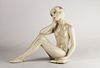 Ceramic woman figure from TRE AAA Torino