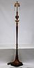 Vintage composite floor lamp in the style of Alberto Giacometti 