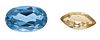 Two Unmounted Polished & Faceted Gemstones