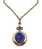 Vintage Ladies Yellow Gold Pocket Watch on Chain