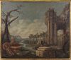 Old Master Style Oil on Canvas of Ruins
