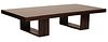 Modern Mahogany Low Table