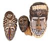 Three African Masks
