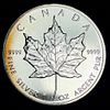 2002 Canda $5 Maple Leaf 1 ozt .9999 Silver