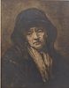 After Rembrandt van Rijn: Old Woman in a Chair