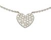 A Tiffany & Co. heart shaped diamond pendant necklace