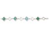 A turquoise and diamond bracelet