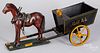 Horse drawn wood coal wagon, ca. 1900