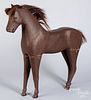 Large carved and painted wood horse, early 20th c.