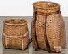 Two pack baskets, late 19th c.
